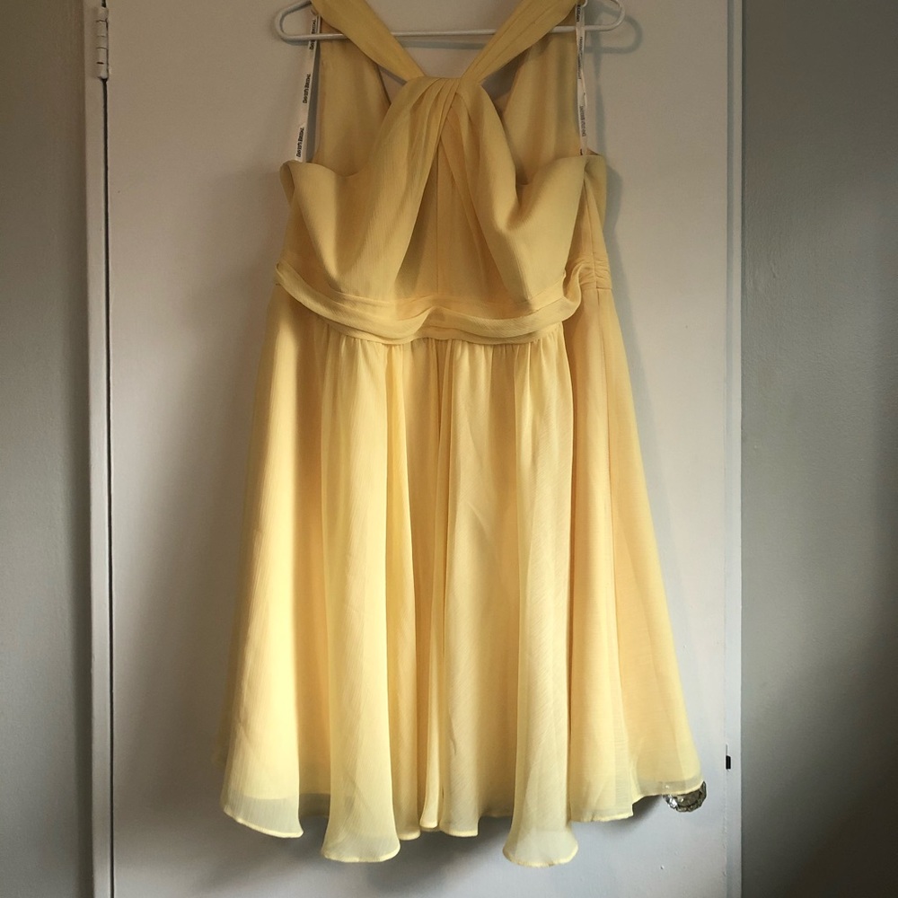 Pale Yellow Bridesmaid Dress